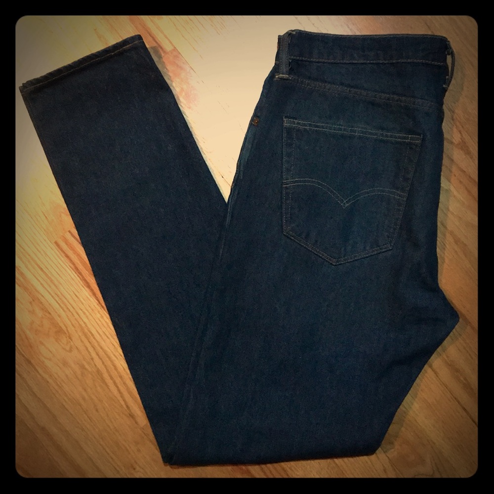 Levi Strauss dark denim straight jeans